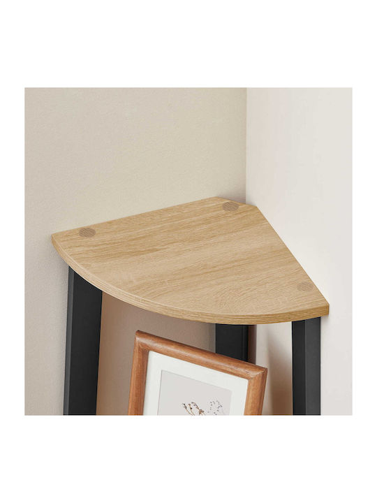 Corner Bookcase Sonoma 34x34x125cm