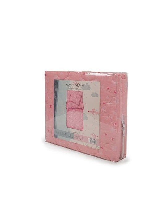 Viokarpet Set Pătură Pentru Copii Single Cu Față De Pernă Roz 160x240cm