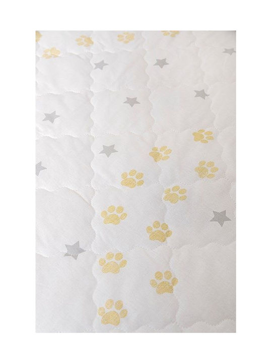 Viokarpet Kids Quilt Set Single with Pillowcase White 160x240cm