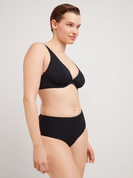 Set Bikini Πουά Μαυρο