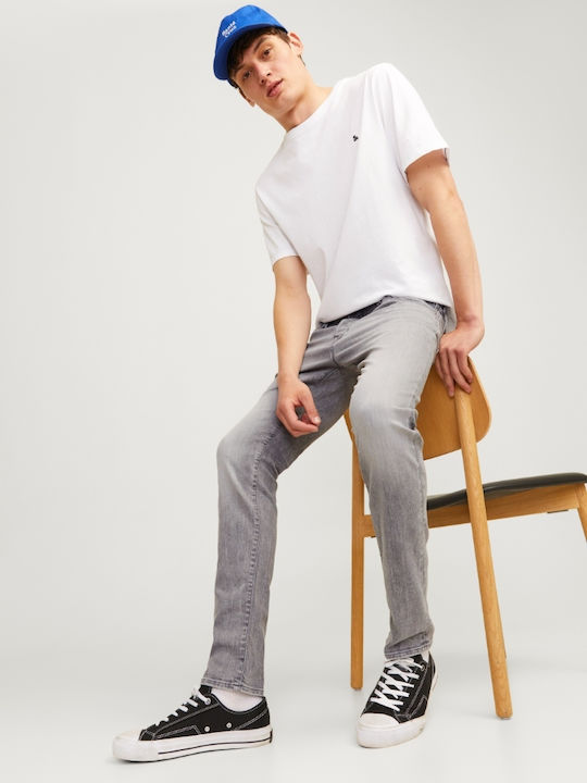 Glenn Men's Elastic Jeans Pants With Slim Fit Gray