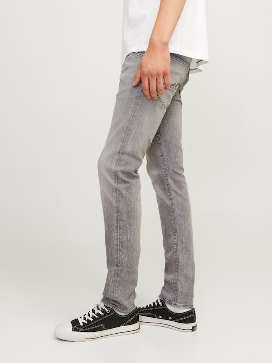 Glenn Men's Elastic Jeans Pants With Slim Fit Gray