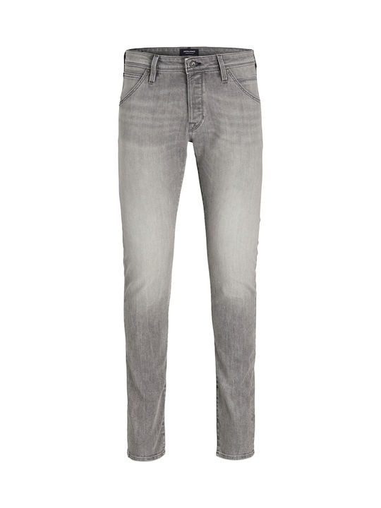 Glenn Men's Elastic Jeans Pants With Slim Fit Gray