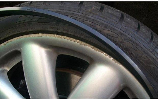 Premium Quality Rim Protection Set 4 Plastic Rings Green Color