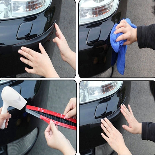 Set 2 Perne de Protecție Bare Negru Finisaj Carbon
