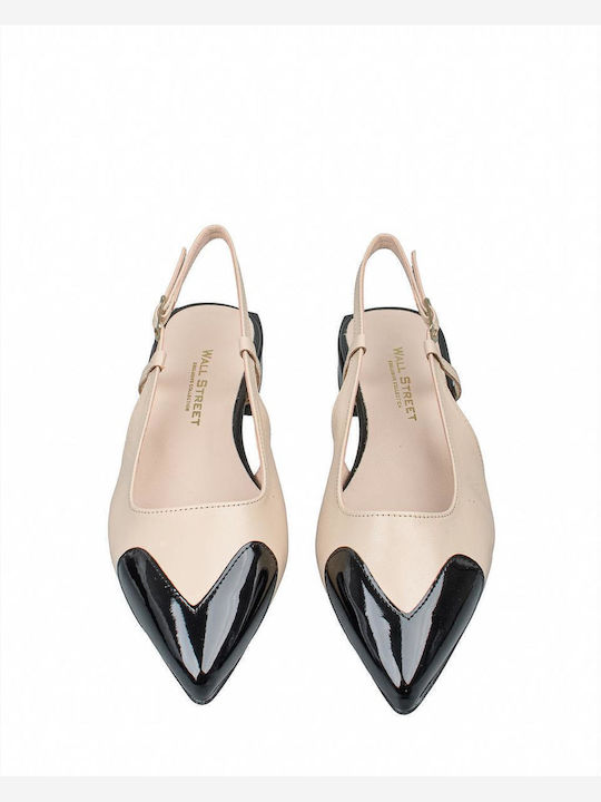 Γυναικείες Μπαλαρίνες Slingback με Λουράκι σε Μπεζ Χρώμα