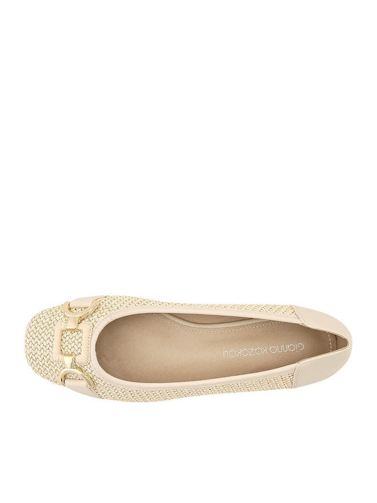 Recey Damen Ballerinas Beiges
