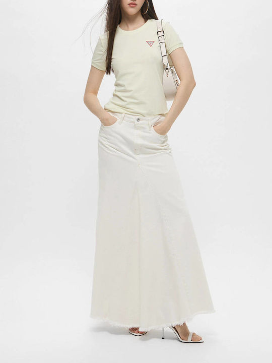 Denim Maxi Rock OffWhite