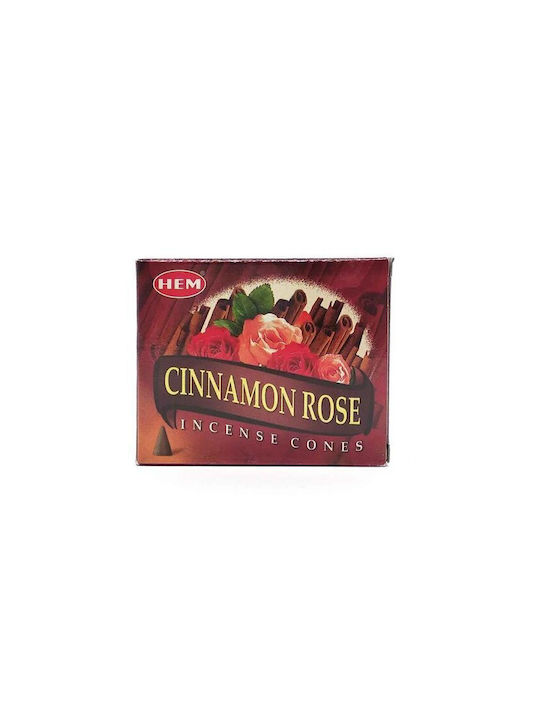 Αρωματικοί Κώνοι Hem Κανέλα Τριαντάφυλλο Cinnamon Rose Cones 10τμχ
