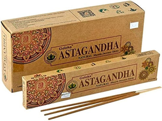 Aromatic Sticks Organic Astagandha Goloka Incense Sticks 15g