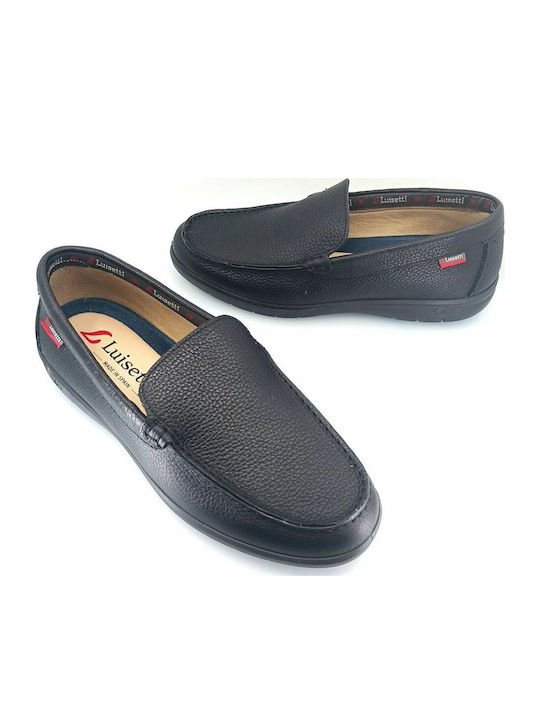 Men's Leather Moccasins Black