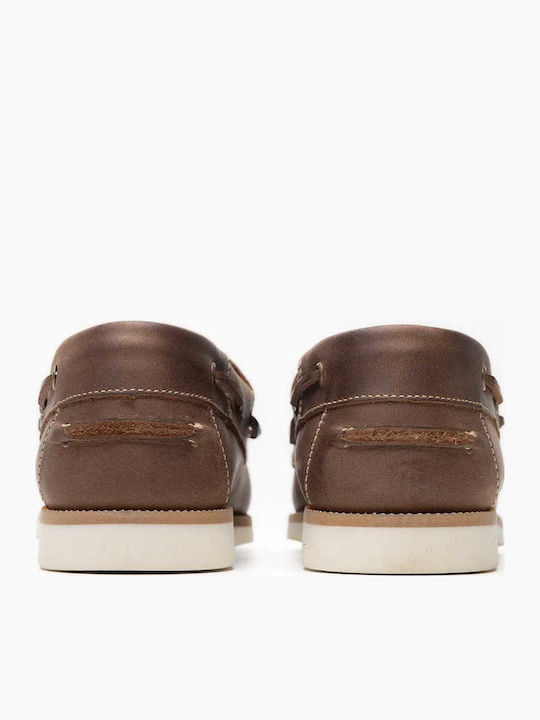 Leder Herren Mokassins in Braun Farbe