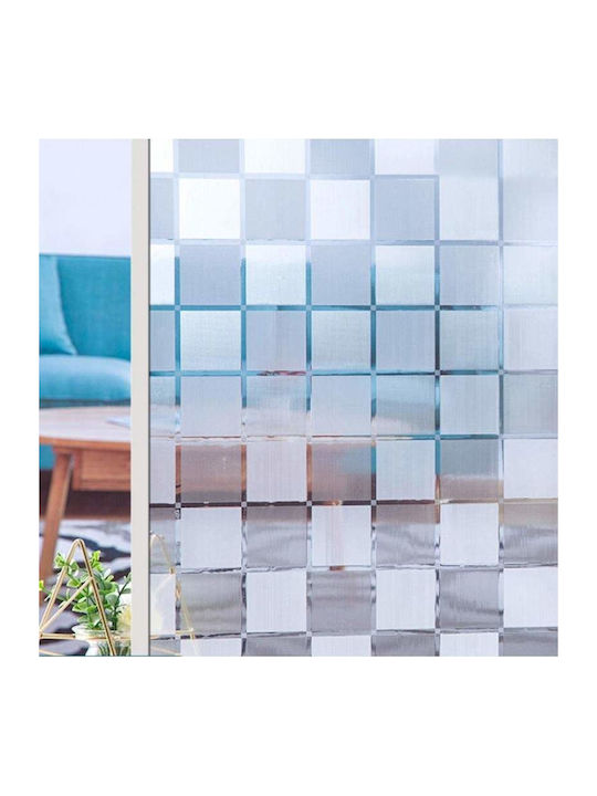 Siks Decorative Film Window 45x300 Cm Chess Pattern Transparency