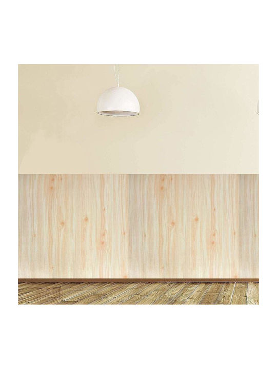 Tapet 3D autoadeziv model relief lemn Siks, lemn deschis, design modern, rezistent la apă, ușor de curățat, dimensiuni 77 X