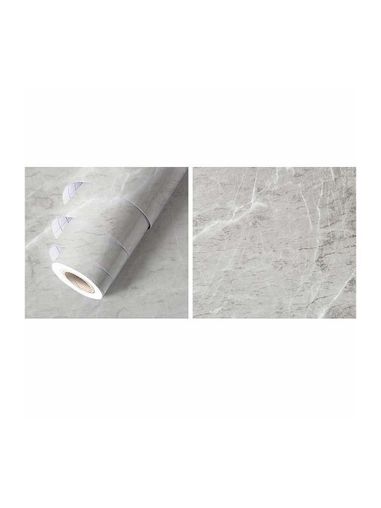 Folie autoadezivă Siks Protecție Bucătărie Rezistentă la Apă Aspect Marmură Gri 60 X 300 Cm