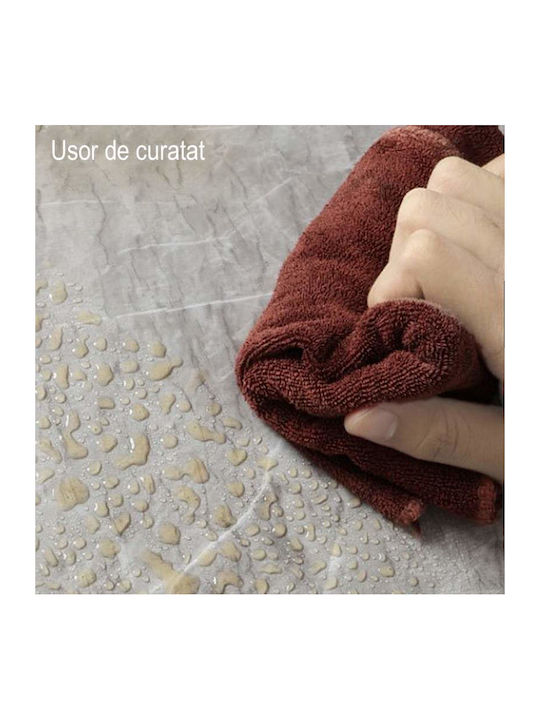 Folie autoadezivă Siks Protecție Bucătărie Rezistentă la Apă Aspect Marmură Gri 60 X 300 Cm