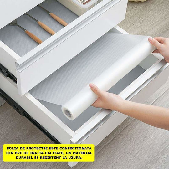 Siks Protective Film Drawers Shelves Racks Waterproof Material 45 X 150 Cm White