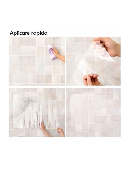 Transparente Glänzende Siks Folie Wasserbasierter Kleber Möbel 60cm X 300cm