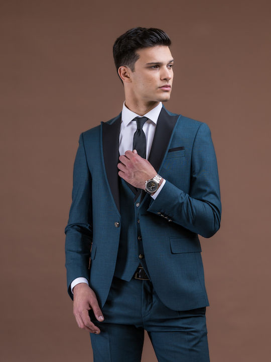 Men's Winter Suit Petrol (Item J062)