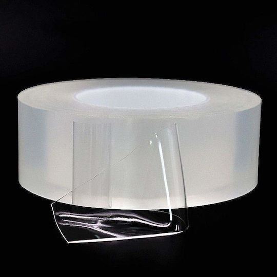 Siks Doppelseitiges Klebeband Wiederverwendbar Nach dem Waschen Transparente Farbe Länge 1m