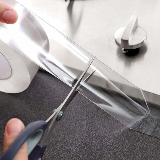 Set 3 X Bandă Adezivă Dublu Adezivă Siks 3x5 Metri 15m Izolantă Impermeabilă Reutilizabilă Tehnologie Nano Transparentă