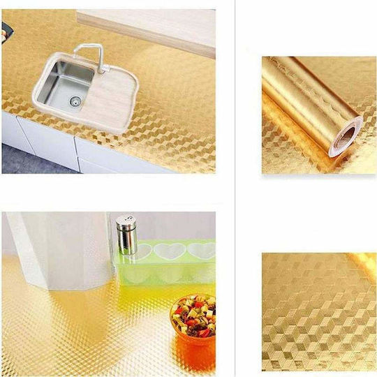 Siks Self-adhesive Foil Kitchen Aluminum Roll 60cm X 3m Gold