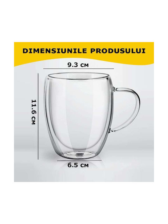 Becher Glas Transparent 350ml 4Stück