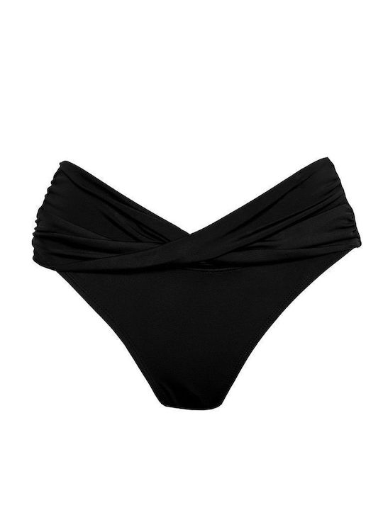 Bikini Slip Ψηλόμεσο Μαύρο