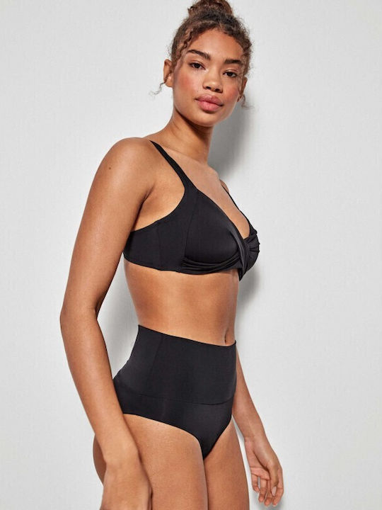 Bikini Slip Ψηλόμεσο Μαύρο