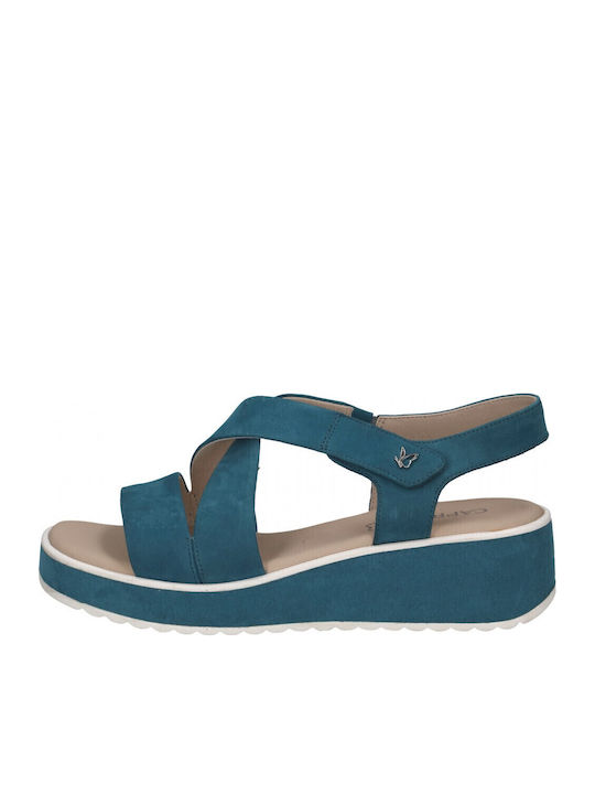 Anatomic Women's Leather Platform Shoes Blue