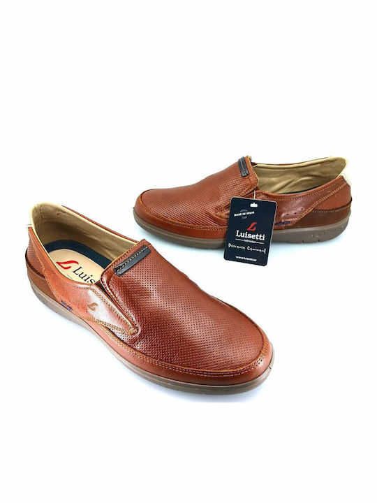 Δερμάτινα Ανδρικά Slip-On Ταμπά