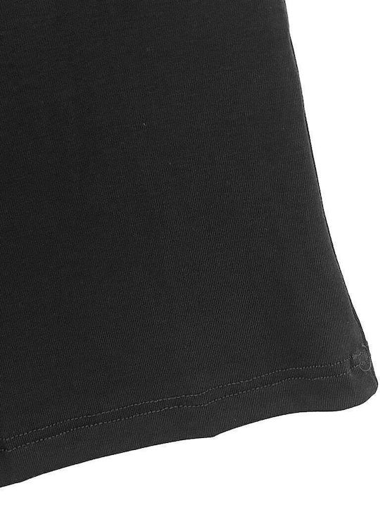 Women's T-Shirt with Spaghetti Strap Black