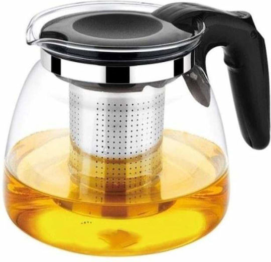 Ceainic cu Filtru Sticlă Transparent 1100ml