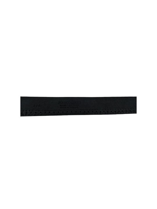 Klassischer Herrenledergürtel Dac Shop Schwarz Weiß