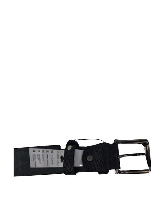 Classic Men's Leather Belt Dac Shop Anthracite Black