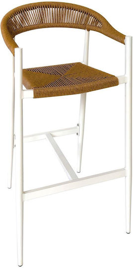 Табуретка Бар За външна употреба White 1бр 56x58x105см