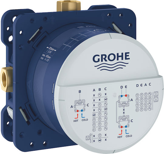 Grohe Σετ Μίκτης, Τηλέφωνο & Κεφαλή Ντουζ Εντοιχισμού για Νιπτήρα Ασημί Grohe Σετ Μίκτης, Τηλέφωνο & Κεφαλή Ντουζ Εντοιχισμού για Νιπτήρα Ασημί