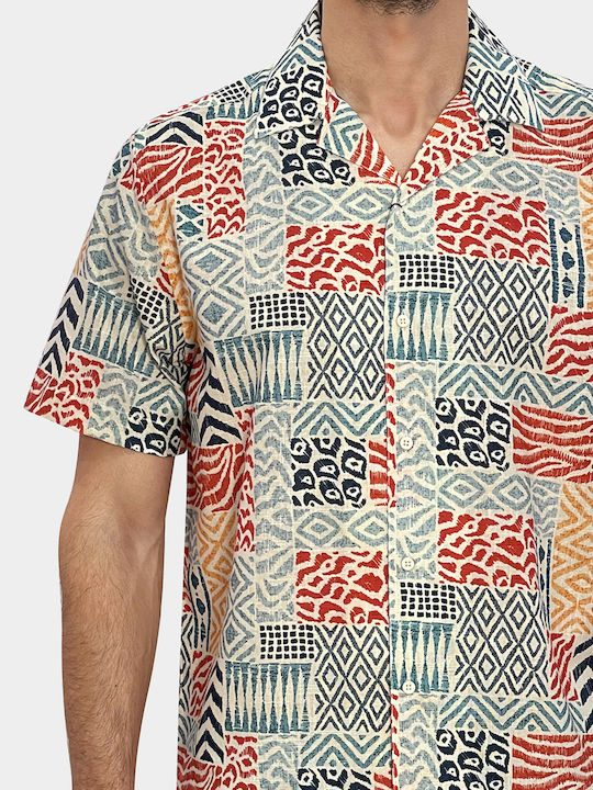 Short-sleeved Cotton Shirt MULTICOLOR