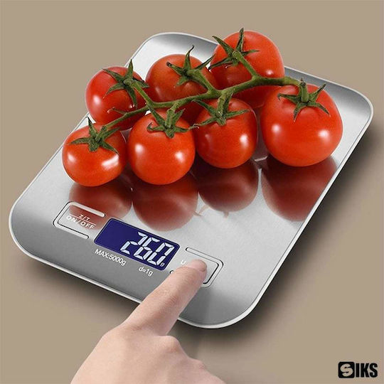 Digitale Küchenwaage bis 5kg Silber