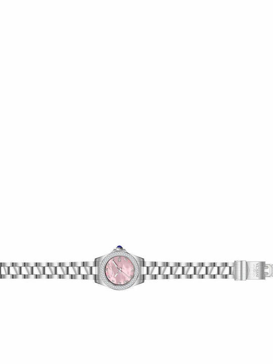Invicta Angel Ceas Dama 34mm Cu Baterie Cu Brățară Din Metal Albă