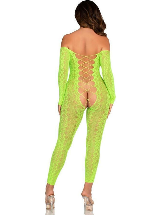 Leg Avenue Crotchless Bodystocking Ολόσωμο Καλσόν Πράσινο