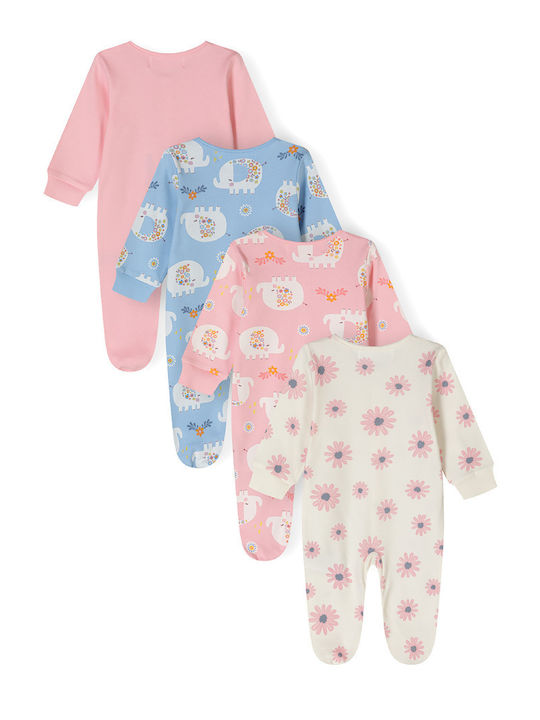 Minoti Babystrampler Langärmliges Rosa