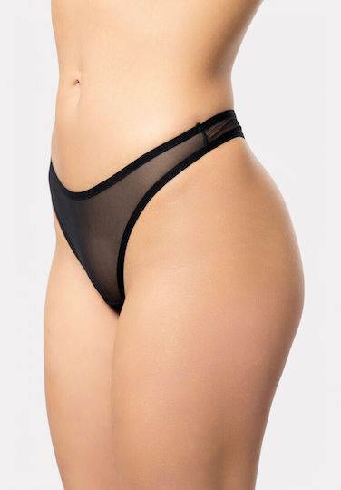 Στρινγκ Cottonhill Shine Strass Ch4561-μαύρο