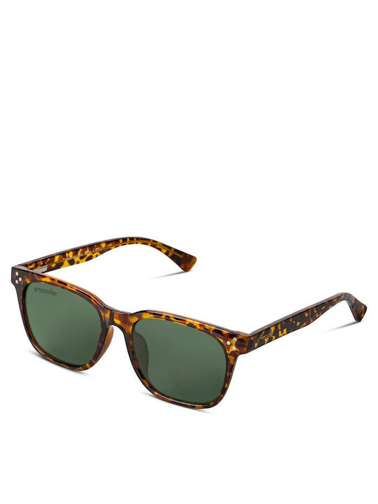 Smooder Unisex Sonnenbrille mit Braun Schildkröte Kunststoff Gestell X033
