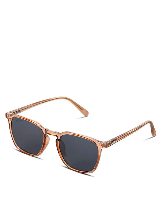 Smooder Unisex Sonnenbrille mit Rosa Kunststoff Gestell und Blau Linse BRS03