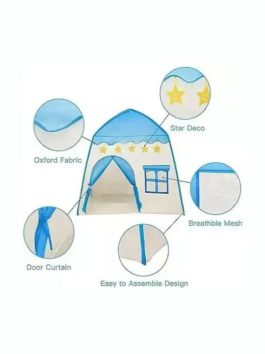 Kids House Play Tent for 3+ years Blue