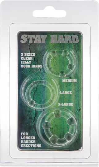 Stay Hard Three Rings Transparent