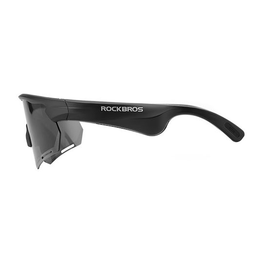 Rockbros Cycling Glasses with Beige Frame & Dark / Polarized Lenses