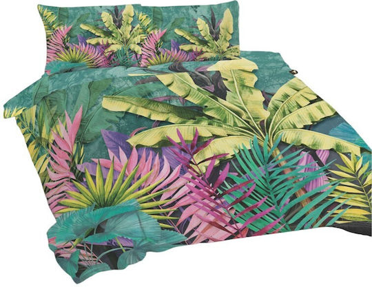 Matex Set Huse Pentru Pilote 100% Bumbac 220x200cm Superdublu Cu 2 Fețe De Pernă Multicolore
