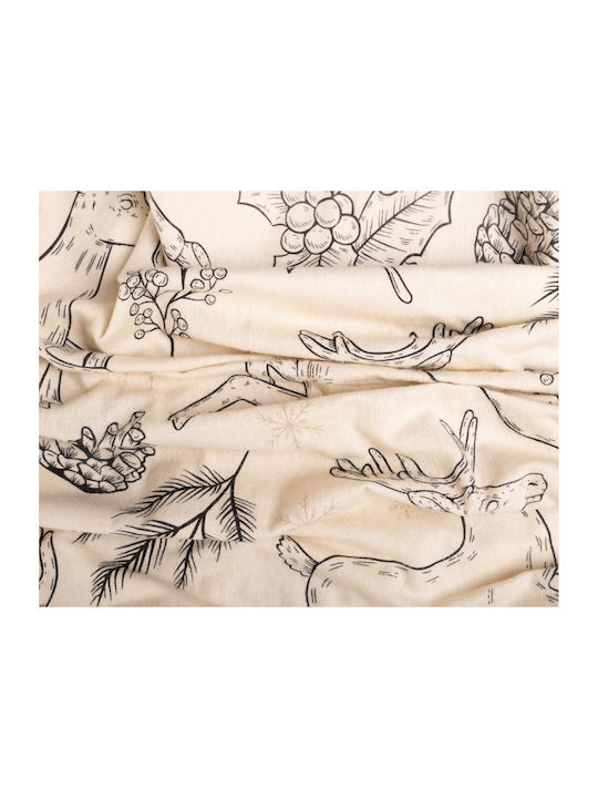 Matex Duvet Cover Set Cotton Queen with 2 Pillowcases 220x200 White